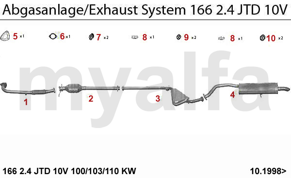 download ALFA ROMEO 166 2.5 VB workshop manual