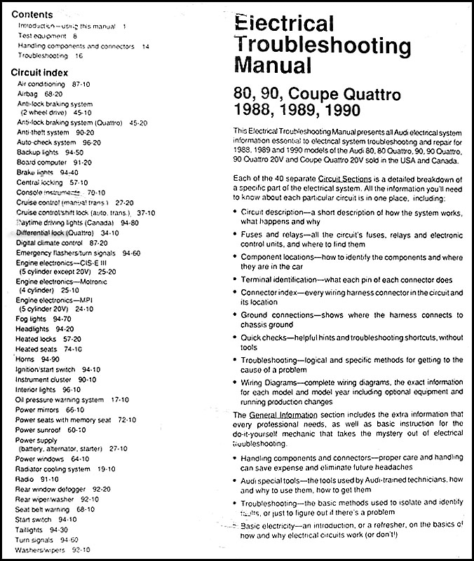 download AUDI 90 workshop manual