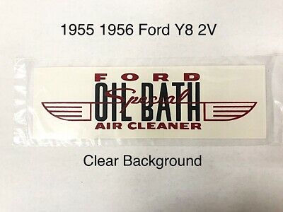 download Air Cleaner Decal Instructions 292 V8 Ford workshop manual