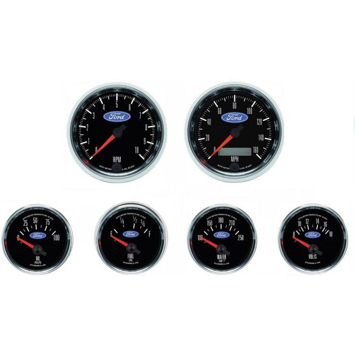 download AutoMeter GaugeWith Ford Logos 3 3 8 In Dash Tachometer workshop manual