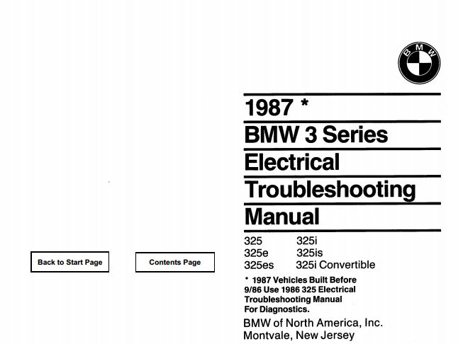 download BMW 3 E30 workshop manual