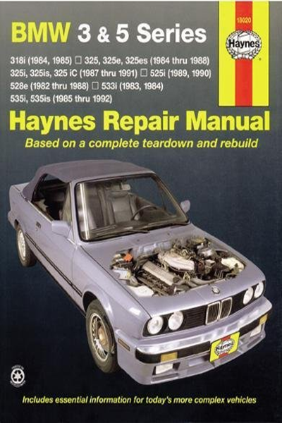 download BMW 325 325e 325es workshop manual