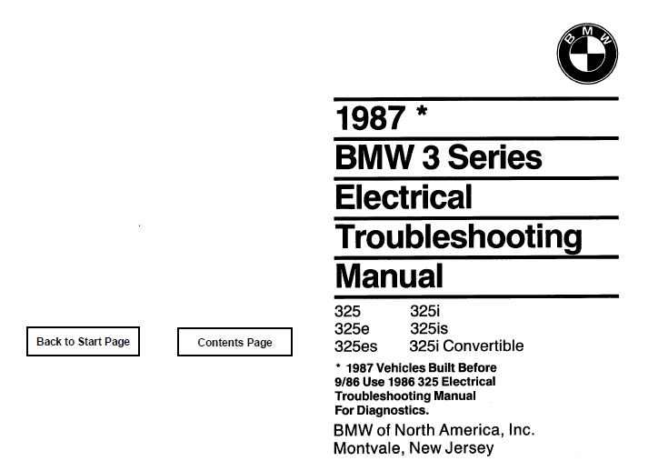 download BMW E30 3 workshop manual