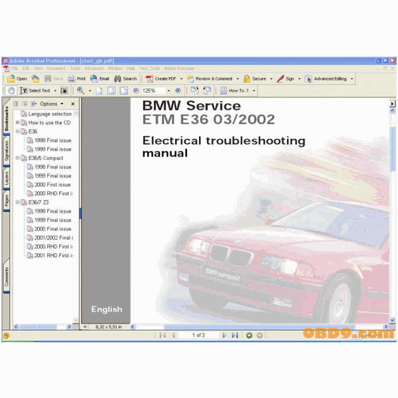 download BMW ETM workshop manual