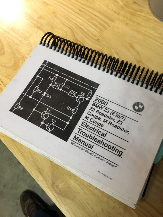 download BMW M ROADSTER workshop manual