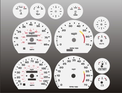 download Chevrolet r Corvette White Face Gauge Overlay workshop manual