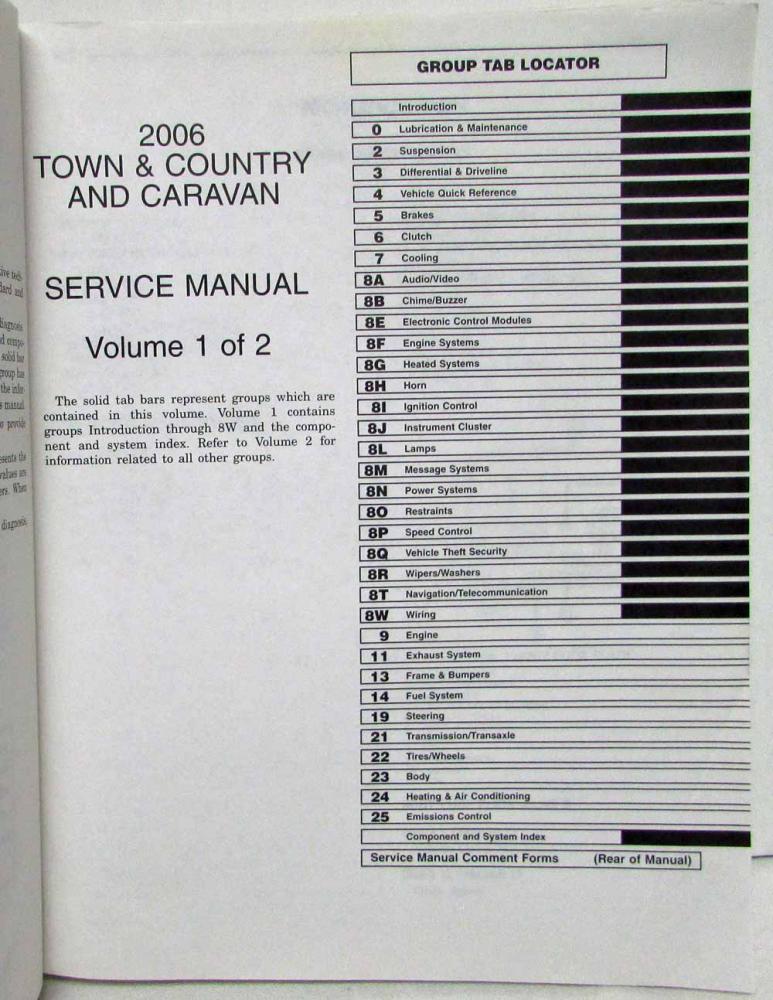 download Chrysler AS Town Country Manua workshop manual