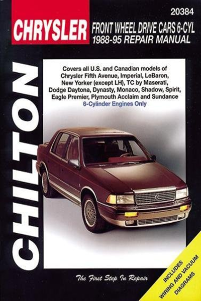 download Chrysler LeBaron Fifth Avenue Acclaim Dodge Shadow workshop manual