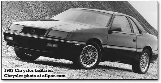 download Chrysler Lebaron workshop manual