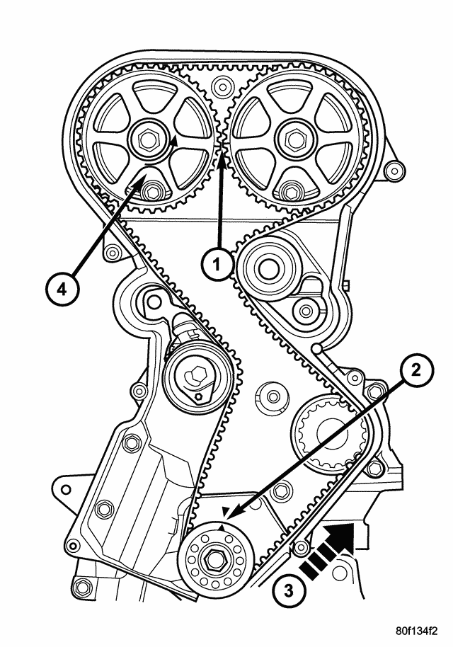 download Chrysler Sebring JXi TIMING BELT REMOVAL workshop manual