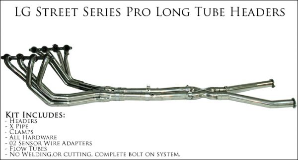 download Corvette C5 LG Motorsports Street Long Tube Headers With Catalytic Converters workshop manual