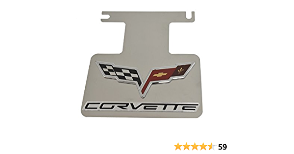 download Corvette Exhaust Enhancer Plate Stainless Steel With Black Background Crossed Flags Logo Corvette Word workshop manual