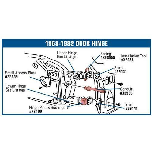 download Corvette Hinge Door Upper Right Reproduction workshop manual