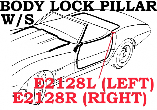 download Corvette Lock Pillar Wedge Weatherstrip Convertible Right workshop manual