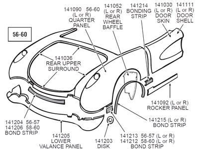 download Corvette Quarter Panel Bonding Strip Right workshop manual