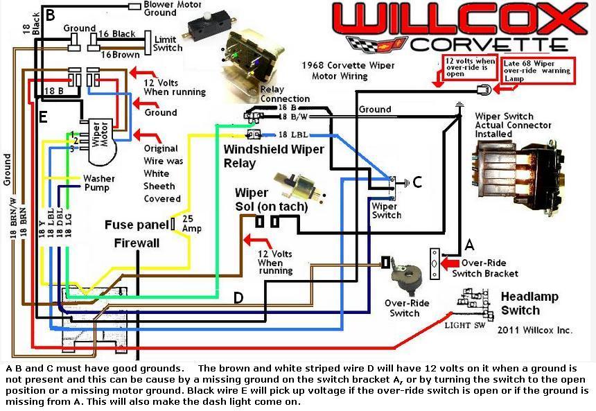 download Corvette Windshield Wiper Switch Override Without Air Conditioning workshop manual