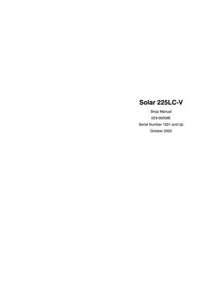 download DAEWOO DOOSAN SOLAR 400LC V Excavator able workshop manual