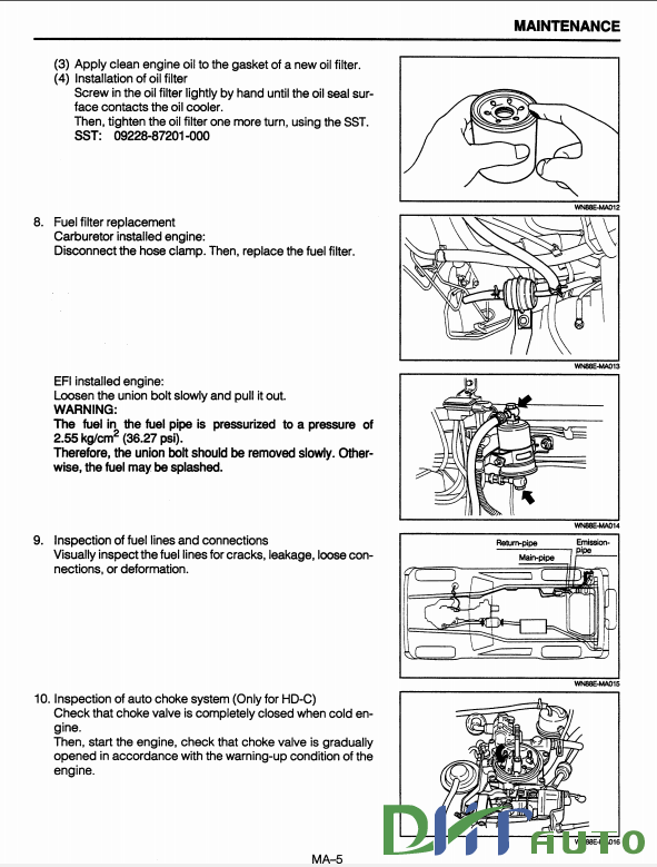 download DAIHATSU F300 FEROZA workshop manual