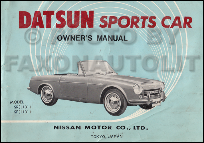 download DATSUN ROADSTER 1600 workshop manual