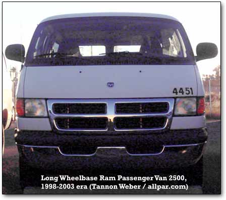 download DODGE RAM VAN workshop manual