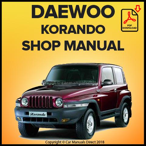 download Daewoo Korando workshop manual