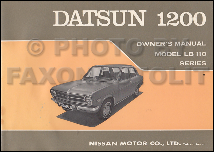 download Datsun 1200 workshop manual