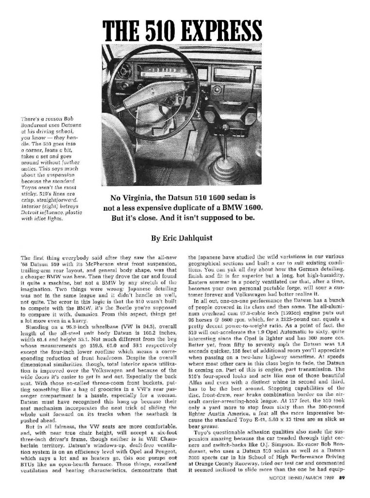download Datsun 410 1964 workshop manual