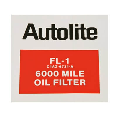 download Decal Oil Filter Autolite FL 1 workshop manual