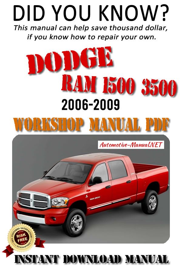 download Dodge Ram Truck 1500 3500 workshop manual