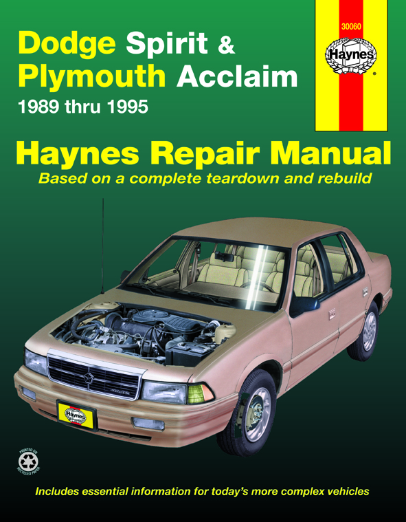 download Dodge Spirit workshop manual