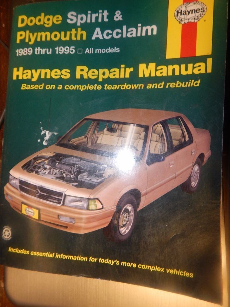 download Dodge Spirit workshop manual