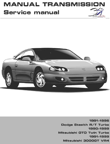 download Dodge Stealth RT Turbo W5MG1 W6MG1Transmission workshop manual