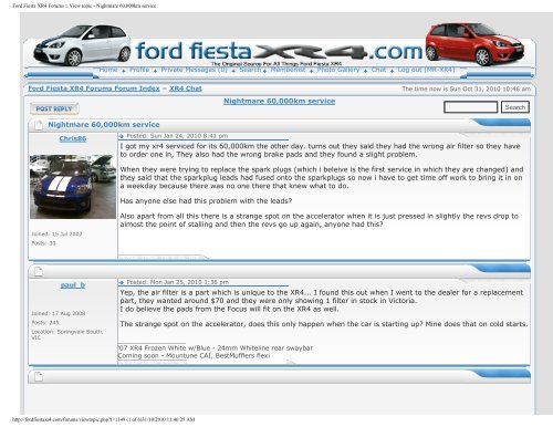 download Ford Fiesta XR4 workshop manual