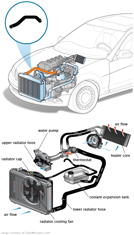 download Ford Mercury Upper Radiator Hose workshop manual