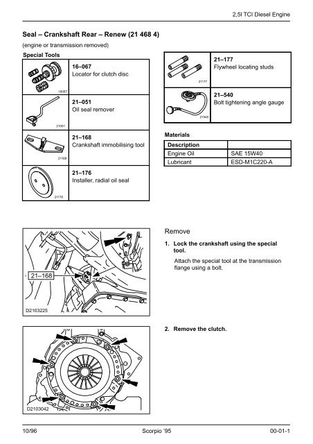 download Ford Scorpio workshop manual