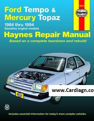 download Ford Tempo workshop manual