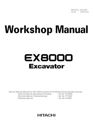 download HITACHI EX80 5 Excavator able workshop manual