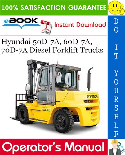 download HYUNDAI 50D 7A 60D 7A 70D 7A Forklift Truck able workshop manual