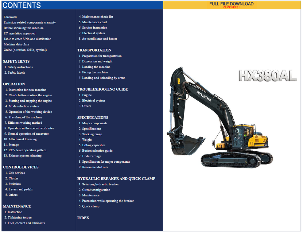 download HYUNDAI R160LC 7A Crawler Excavator able workshop manual