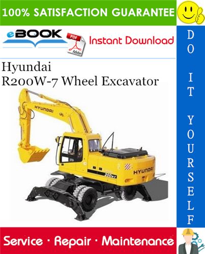 download HYUNDAI R200W 7A Wheel Excavator able workshop manual