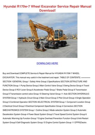 download HYUNDAI R55W 7A Wheel Excavator able workshop manual