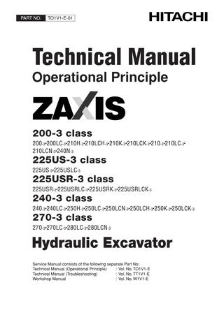 download Hitachi Zaxis 240 3 240LC 3 Excavator able workshop manual