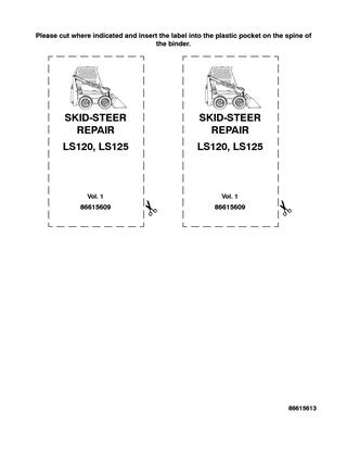 download Holland LS120 LS125 Skid Steer Loader able workshop manual