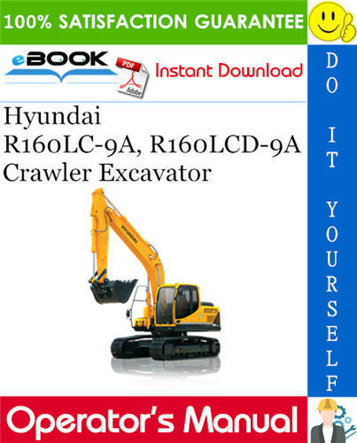 download Hyundai R160LC 7A Crawler Excavator able workshop manual