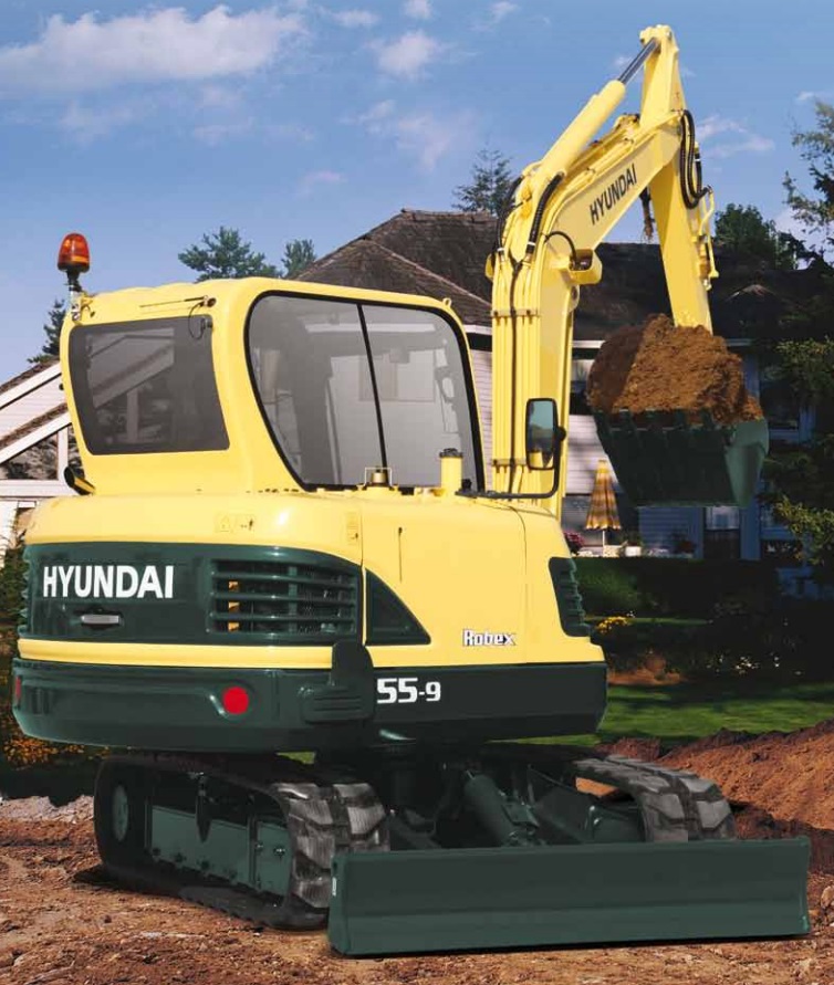 download Hyundai R55 9 Crawler Excavator able workshop manual