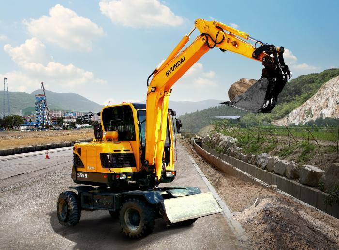 download Hyundai R55W 9 Wheel Excavator able workshop manual