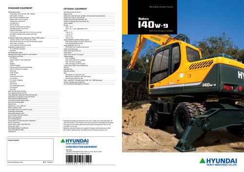 download Hyundai Robex 140W 9 R140W 9 Wheel Excavator able workshop manual