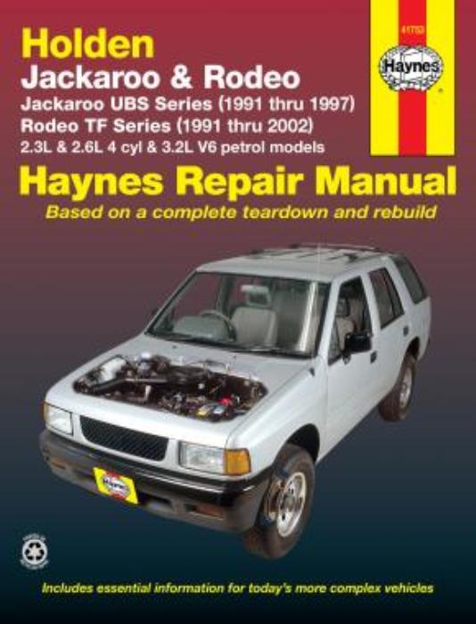 download ISUZU HOLDEN RODEO workshop manual