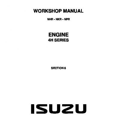 download ISUZU TF 4JA1 4JHI Engine workshop manual