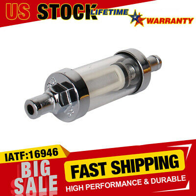 download Inline Fuel Filter Universal Style 5 16 Inlet Outlet Chrome With Glass Body workshop manual